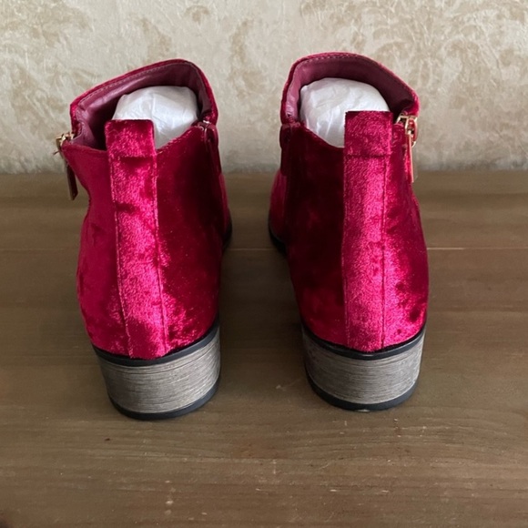 BNWT Bamboo velvet ankle boots - Picture 5 of 7